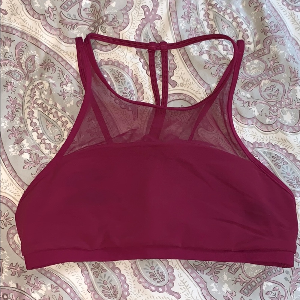 Maroon Lululemon sports bra